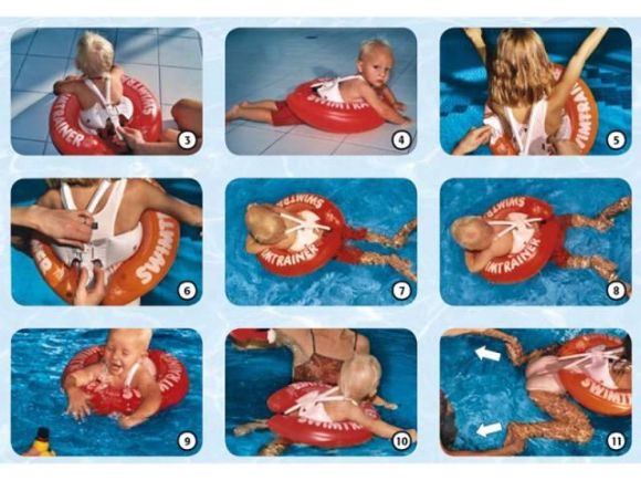 Снимка на Пояс за бебета Swimtrainer classic 3м - 4г.
