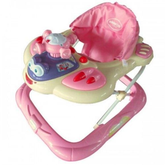 Снимка на Проходилка Airplane Light Pink-Kikka Boo