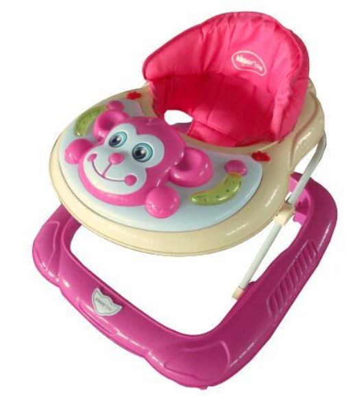Снимка на Проходилка Monkey Dark Pink-Евро база-Kikka Boo 