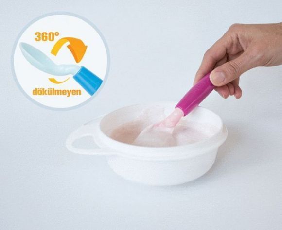 Снимка на Лъжичка с въртящ се връх 360° 