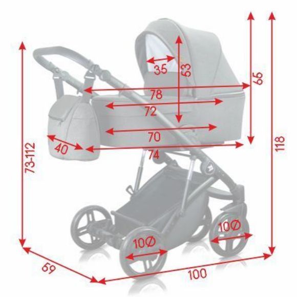 Снимка на Бебешка количка Babyhome Ниса 2 в 1 