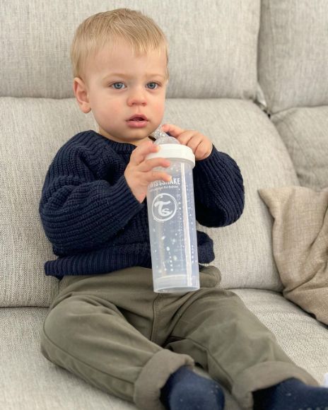 Снимка на Антиколик биберон Twistshake 330 мл White