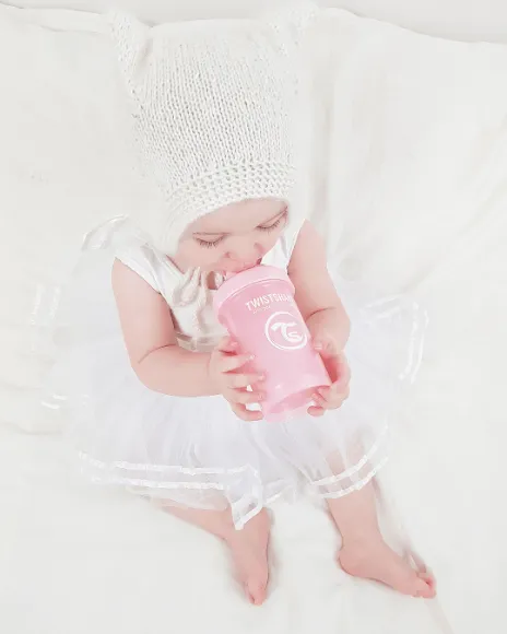 Снимка на Чаша за прохождащи Twistshake 300 мл 8+ м Pastel Pink