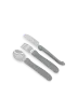 Снимка на Детски прибори Twistshake Неръждаема стомана 12+ м Pastel Grey