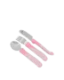Снимка на Детски прибори Twistshake Неръждаема стомана 12+ м Pastel Pink