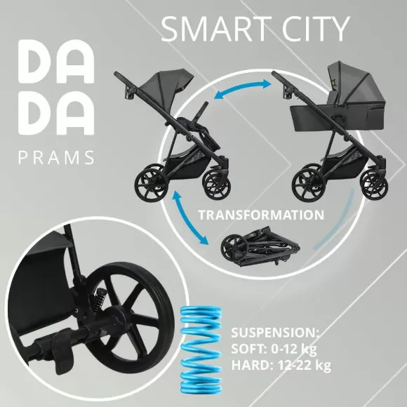 Снимка на Бебешка количка Smart City, кармел