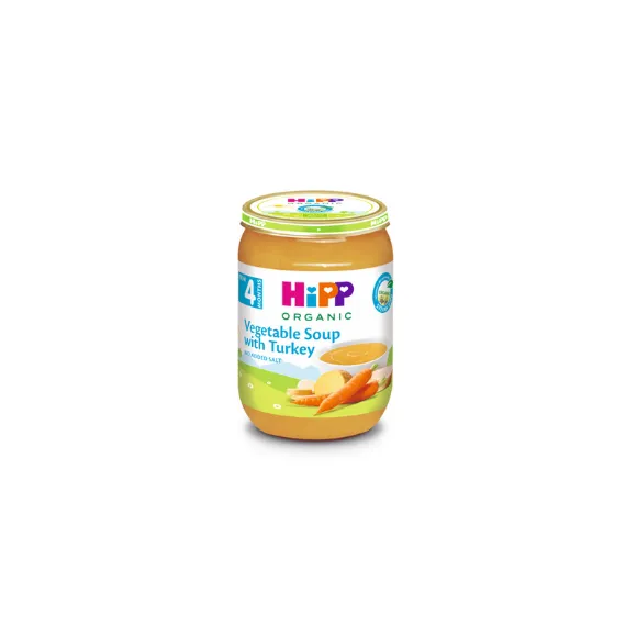 Снимка на HIPP Зеленчукова супа с пиле 7973, пюре, 190гр.