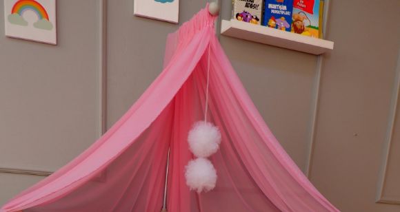 Снимка на Луксозен балдахин със стойка Babyhome