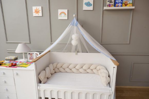 Снимка на Луксозен балдахин със стойка Babyhome