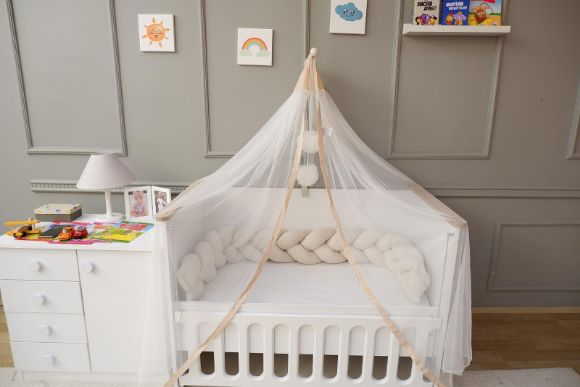 Снимка на Луксозен балдахин със стойка Babyhome