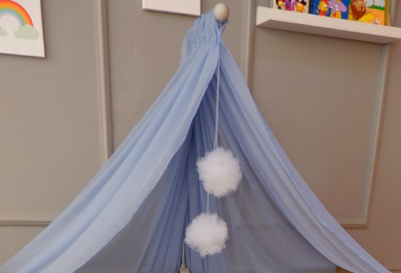 Снимка на Луксозен балдахин със стойка Babyhome