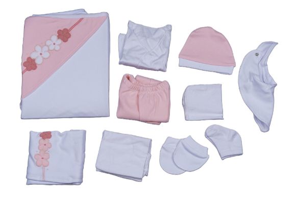 Снимка на Комплект за изписване от 10 части розово цвете