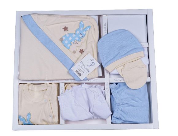 Снимка на Комплект за изписване от 10 части синьо зайче