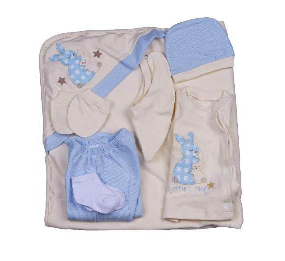 Снимка на Комплект за изписване от 10 части синьо зайче