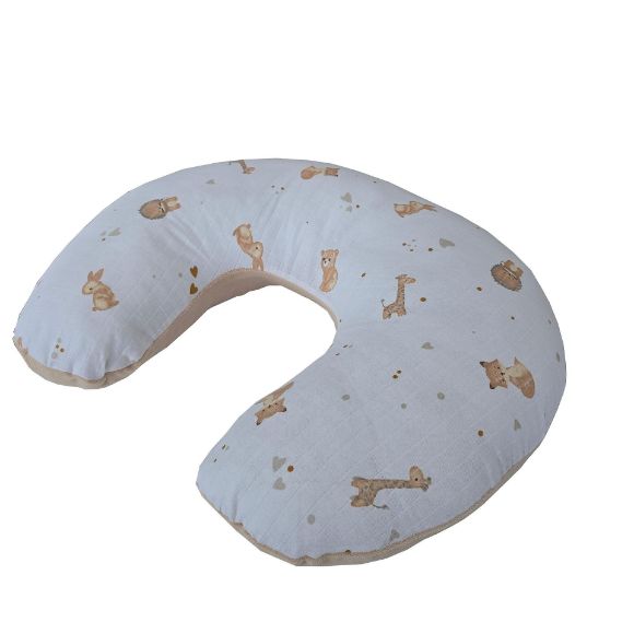 Снимка на Възглавничка за кърмене муселин и кадифе