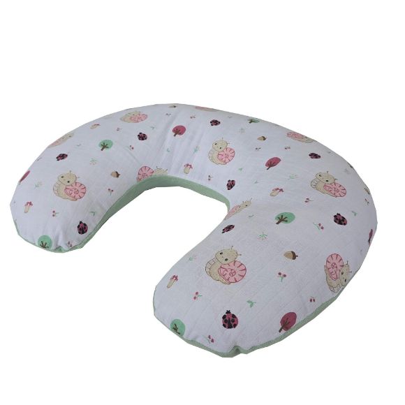 Снимка на Възглавничка за кърмене муселин и кадифе