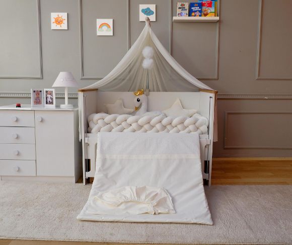 Снимка на Луксозен комплект за легло лебед