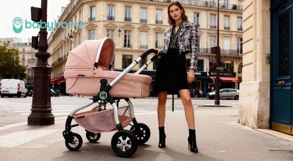 Снимка на Бебешка количка Babyhome Tiger 2 в 1 розов