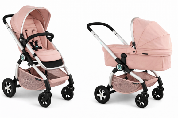 Снимка на Бебешка количка Babyhome Tiger 2 в 1 розов