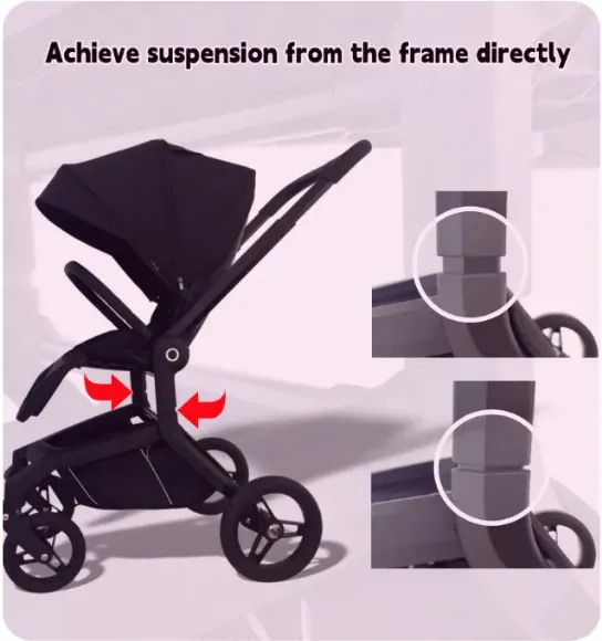 Снимка на Бебешка количка Babyhome Kinkong 2 в 1  черно