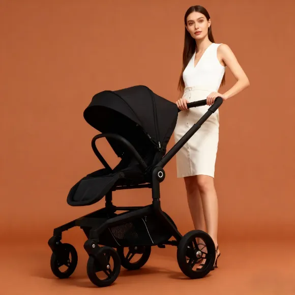 Снимка на Бебешка количка Babyhome Kinkong 2 в 1  черно