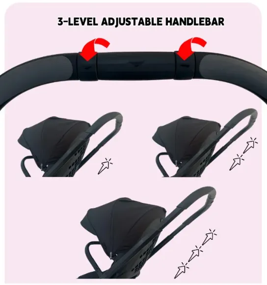 Снимка на Бебешка количка Babyhome Kinkong 2 в 1  черно