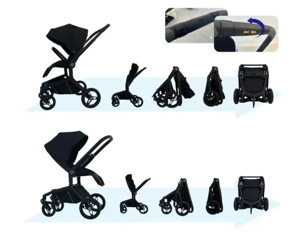 Снимка на Бебешка количка Babyhome Kinkong 2 в 1  черно